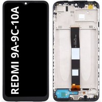 Pantalla Táctil TFT de 6.5 Pulgadas para Redmi 9a 9c 10a, Ensamblaje de Pantalla Completa con Marco para Repuesto o Reparación