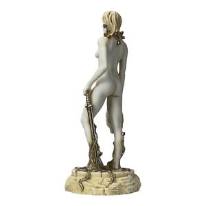 Statue d'art populaire vintage personnalisée, Méduse avec <span class=keywords><strong>la</strong></span> tête <span class=keywords><strong>de</strong></span> Persée, femme nue sexy, sculpture en résine en mouvement, décoration d'intérieur - Product Image 5