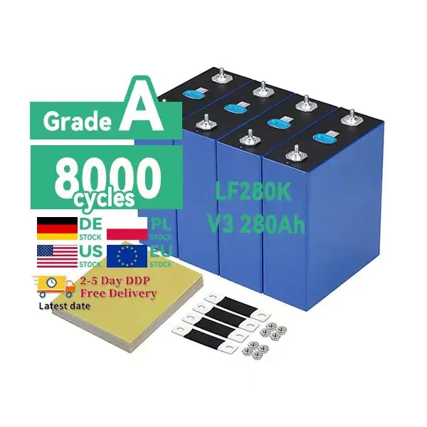 Huaxu prismatische 3,2 V higee 45 Ah 50 Ah 120 Ah 135 Ah lifepo4 wiederaufladbare Lithium-Ionen-Batterie für Solar-Storage-Batterie in EU auf Lager