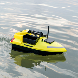 Bateau à appâts de pêche V020 jaune à longue autonomie avec 3 compartiments, portée de 500 m, télécommande GPS 40 points, sondeur de poissons pour carpes - Product Image 6