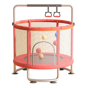 Hersteller Mini Kids Outdoor Trampolin Kinder bett Jump Free Trampolin mit Sicherheits netz und Basketball korb zu verkaufen - Product Image 6