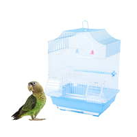 GESHIFNEG Cage à oiseaux en métal de couleur canari, simple, portable, petite, au design tendance, en vente