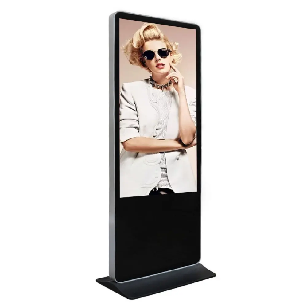 Factory Low Price 49" 55 inch Vertical Touch Screen Advertising Player Interactive Digital Signage Display Kiosk