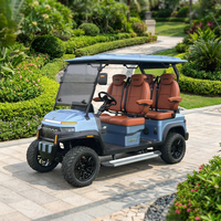Voiturette de golf électrique mini 4 roues WUXI BAOBO homologuée CE, carrosserie ouverte, scooter de mobilité, chariot de golf pour adultes, 3-4 passagers, autonomie 90 km
