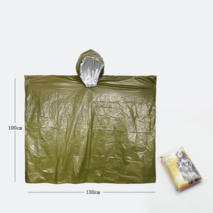 Emergency Raincoat Waterproof Rainwear <b>Blanket</b> Survival Camping Equipment Cold Insulation Rainwear Camping Equipment - Product Image 5