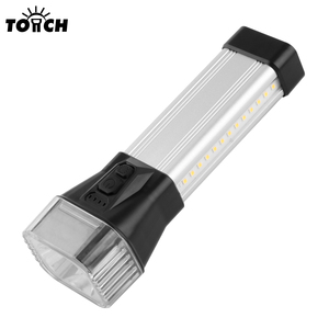 Cao độ sáng đèn pha năng lượng mặt trời bảng điều khiển mạnh mẽ nhỏ Đèn pin USB sạc hợp kim nhôm trắng XPE đèn pin chiến thuật - Product Image 1