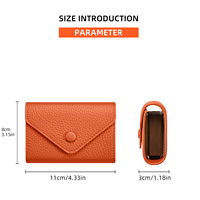 Porte-cartes en cuir de vachette première couche à motif litchi pour femme, nouveau style, porte-cartes de permis de conduire en cuir véritable
