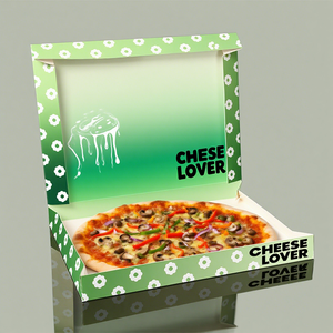 Cajas de Pizza Personalizadas de Cartón Corrugado Blanco y Marrón de 33x33 cm - Product Image 2