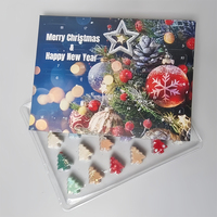 Boîte de calendrier de l'avent personnalisée vide pour cire fondante de Noël, luxe, 24 jours, emballage parfumé, matériaux recyclés, réutilisable, écologique