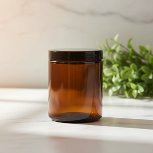 5g 10g 15g 20g 30g <strong>50g</strong> 100g Factory <strong>Candle</strong> Jar Luxury Amber Brown Bottle of Face Cream, and Face Cream Bottle with Cover - Product Image 1