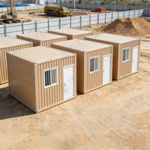 FLKT Maison conteneur pliable à montage rapide en 4 minutes, bureau <span class=keywords><strong>de</strong></span> chantier moderne, salle <span class=keywords><strong>de</strong></span> réunion modulaire mobile, logement préfabriqué pour le personnel - Product Image 1