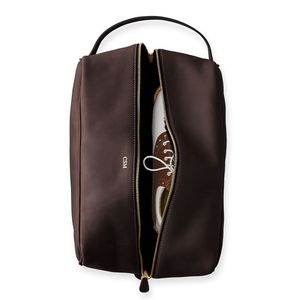 กระเป๋าใส่รองเท้ากีฬาหนังแท้แบบกันน้ำสำหรับเดินทาง พร้อมหูหิ้ว - Product Image 4