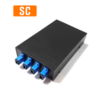 Panel Patch Fiber Optik 8 Port SCFC LC ST Set Lengkap dengan Pigtail dan Flange untuk Jaringan FTTH