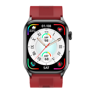 Reloj Inteligente S101 Health <span class=keywords><strong>ECG</strong></span> con Bomba de Aire, Pantalla Táctil AMOLED de 2.06 Pulgadas, Llamada de Emergencia SOS, Reloj con NFC, Monitor de Actividad Física - Product Image 3