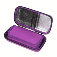 SANJIN 2026 Nouvelle sacoche isotherme portable noire étanche pour insuline avec fermeture éclair et compartiment pour glace EVA pour médicaments