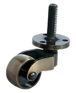 Schwenkrolle mit Feststellbremse, Schwerlast-Möbelrolle mit M8 20mm Gewindestange, 1,5 Zoll 2 Zoll Möbelräder - Product Image 4