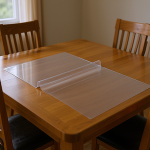 <b>Clear</b> Pvc <b>Table</b> Cover Protector 18 X 36 Inches Waterproof Desktop Dining Room <b>Table</b> Mat Foldable Modern Design - Product Image 2