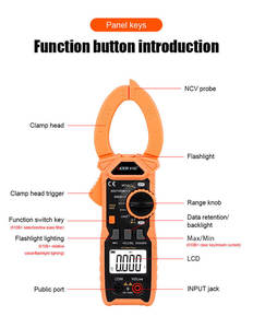 VICTOR 610B 1000V 1000A 5999 zählt Handheld VFC True RMS NCV Brenner Digital Clamp Meter - Product Image 6