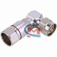 4.3/10 MINI DIN Stecker rechtwinklig auf N-Typ Feeder-Kabelstecker 1/2 Zoll flexibel, komplett aus Kupfer, 50 Hochwertig für Basisstationen 50-12