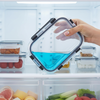 Boîte à lunch en verre borosilicate de qualité alimentaire, compatible micro-ondes et lave-vaisselle, pour l'école, le bureau et la cuisine