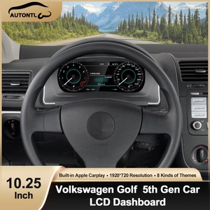 Navihua 10.25 Inch Digital Cluster LCD Dashboard <b>Car</b> Auto <b>Speedometer</b> Virtual Cockpit Monitor <b>for</b> VW Volkswagen Golf 5 2006 - Product Image 2
