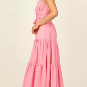 Vestido de Verano de Lino Maxi para Mujer, Estilo Vintage, con Tirantes Finos, Modesto, a la Moda, Precio Bajo, Gran Venta - Product Image 5