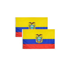 <span class=keywords><strong>Ecuador</strong></span> <span class=keywords><strong>Bandera</strong></span> ecuatoriana <span class=keywords><strong>de</strong></span> países 3x5 Banderas nacionales al aire libre <span class=keywords><strong>de</strong></span> doble cara - Product Image 1