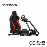 Cockpit de simulateur de course en métal, fabrication chinoise, cadre stable compatible Fanatec Moza Direct Drive, OEM&ODM personnalisé, version anglaise globale