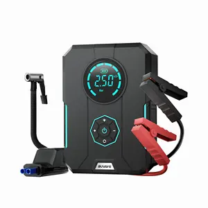 Banden Inflator Digitaal Display Draagbare 12400Mah Lithium Batterij Jump Starter Compatibel Auto Luchtcompressor Luchtpomp Voor Auto