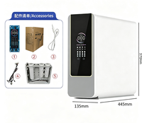 Purificateur d'eau RO électrique sans réservoir 400 GPD OEM sous évier avec robinet intelligent, filtration 5 étapes, construction en plastique pour extérieur et hôtel
