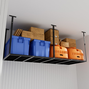 DB Heavy Duty Réglable DB 3x8 Étagère de rangement pour garage au plafond 750LBS Capacité de poids Étagères de rangement noires montées au plafond - Product Image 3