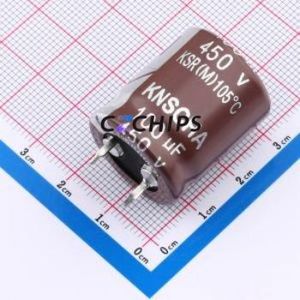 Condensador Electrolítico de Aluminio de Montaje a Presión LSR450M107Q252S1AA, Componente de Orificio Pasante (THT), D22xL25mm 100uF 20% 450V - Product Image 1