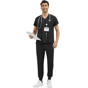 Pantalons de travail médicaux unisexes en élasthanne à séchage rapide avec logo personnalisé, ensembles de pantalons de travail pour les infirmières de l'hôpital - Product Image 3