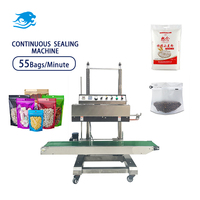 Machine de thermoscellage semi-automatique verticale pour sacs, film plastique, textiles alimentaires, papier, haute productivité, faible bruit