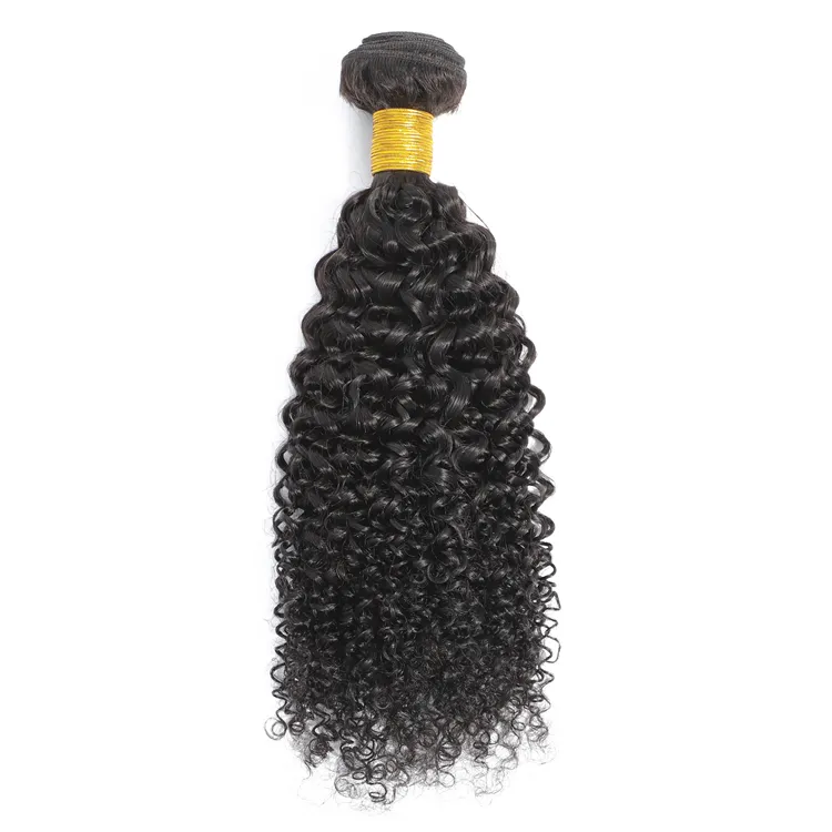 Afro Kinky Krullend Menselijk Haar Weave,Kinky Krul Naaien In Haarweefsel, Krullend Geweven Kapsels