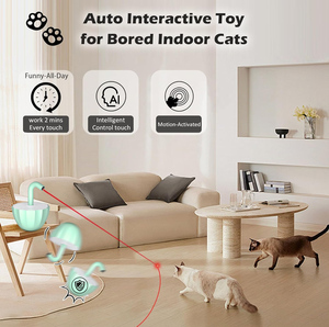 Jouet laser automatique pour <span class=keywords><strong>chat</strong></span>, sportif et tendance - Jouet interactif à détection infrarouge pour jeu autonome, meilleur cadeau pour l'intérieur - Product Image 4