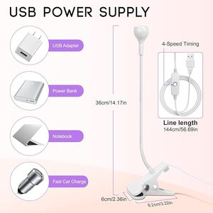 Portable 3W Flexible Gooseneck UV Lamp Quick Dry <b>Nail</b> Manicure Curing Light Plug & Play Gel Polish Flash Cure Light - Product Image 4