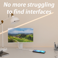 Câble de charge rapide USB-C vers Type-C personnalisé avec conducteur en cuivre pur et connecteurs nickelés pour appareil photo 1,5 m/3 m PVC blanc