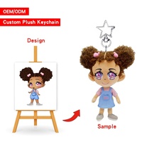 Design Kawaii gefüllte Plüschpuppen koreanische weiche Spielzeuge Kinder Schlüsselanhänger für Weihnachten Babygeschenke
