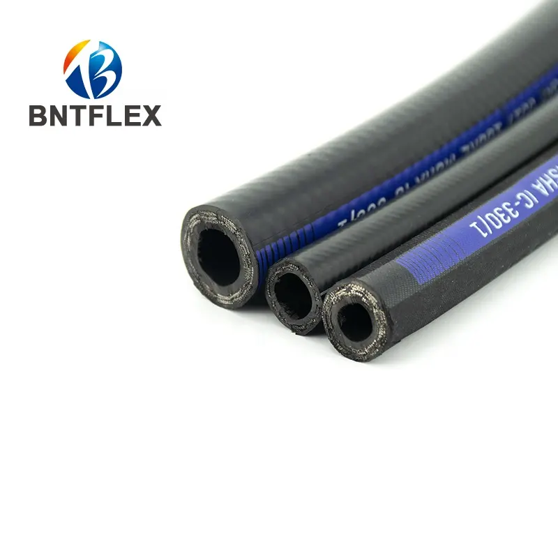 Hydraulic rubber hose and fitting pipe flexible / steel reinforced rubber hose / steel wire braided rubber hose