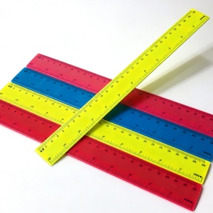 Règle multifonctionnelle créative de papeterie, règle droite en plastique de 30 cm avec règle métrique claire - Product Image 4