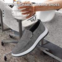 Chaussures décontractées en toile pour hommes, style mocassins, légères et respirantes, de marque, pour le bureau, l'université, le quotidien, printemps, été, automne, vente en gros, nouveaux modèles