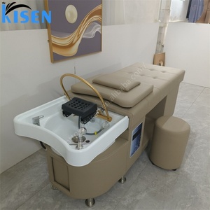 Kisen Massage Spa Shampooing Mobile pour Salon de Coiffure avec Réservoir d'Eau, Circulation d'Eau et Chaise Intégrée - Product Image 5