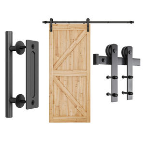 Kit de herrajes para puertas correderas de Granero modernas personalizables con puertas de granero con espejo de vidrio Malla de pantalla de fibra de vidrio <span class=keywords><strong>Cocina</strong></span> al por mayor - Product Image 2