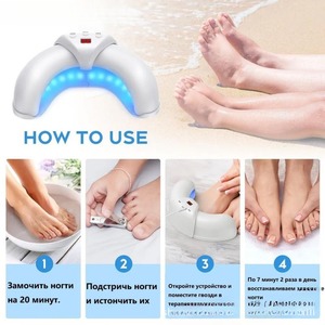 Foldable <b>U</b>-Shaped <b>Nail</b> Lamp Portable Quick-Dry UV Gel Dryer Home Manicure Salon Damaged <b>Nail</b> Care Drying Curing Light Tool - Product Image 4