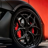 Velg Mobil Alloy Custom 20 22 5*130 Forged 2-Piece Style Center Lock Gloss Black Set untuk Mobil Penumpang, Rims untuk 997 991 992