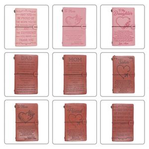 Custom Embossed Logo Souvenir Gifts Retro Diary Faux <b>Leather</b> <b>Notepad</b> Traveler's Notebook - Product Image 5