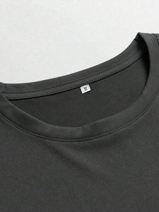 Camiseta Casual de Manga Corta con Cuello Redondo y Estampado Creativo para Hombre - Directo de Fábrica, Personalización Disponible. F10 - Product Image 5