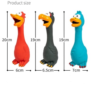 Super Cute Cartoon Screaming <strong>Chicken</strong> and Red Duck <strong>Squeaky</strong> Chew Toys for Dogs Durable and Safe Latex Factory Price - Product Image 2