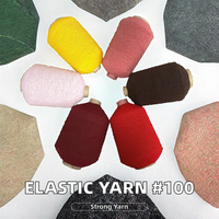 100 #   Fil élastique teint en filé de cœur, recouvert de fil de caoutchouc, technique OE, densité 840D, pour tricot et tissage, en stock